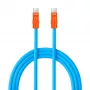 Newell USB-C - USB-C kaapeli 100W, 2 m, silikoni, sininen-oranssi