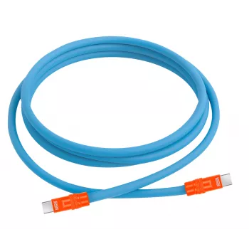 Newell USB-C - USB-C kaapeli 100W, 2 m, silikoni, sininen-oranssi