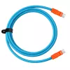 Newell USB-C - USB-C kaapeli 100W, 2 m, silikoni, sininen-oranssi