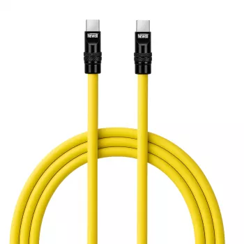Newell USB-C - USB-C kaapeli 100W, 2 m, silikoni, keltainen-musta