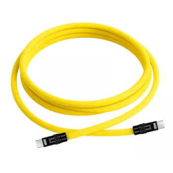 Newell USB-C - USB-C kaapeli 100W, 2 m, silikoni, keltainen-musta