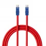 Newell USB-C - USB-C kaapeli 100W 2 m silikoni punainen-laivastonsininen