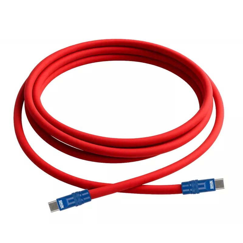 Newell USB-C - USB-C kaapeli 100W 2 m silikoni punainen-laivastonsininen