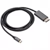 Akyga AK-AV-16 USB-C - DisplayPort kaapeli, 4K 60 Hz, 1,8 m, musta