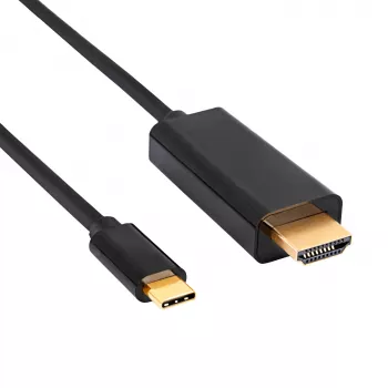 Akyga AK-AV-18 USB-C - HDMI kaapeli, 4K, 1,8 m, musta