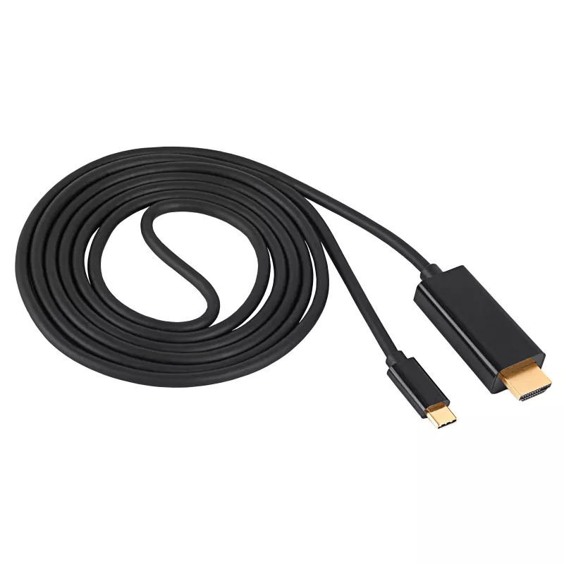 Akyga AK-AV-18 USB-C - HDMI kaapeli, 4K, 1,8 m, musta