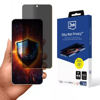 3MK Silky Matt Privacy - mattasuojakalvo yksityisyydensuojalla Samsung Galaxy S25 Edge