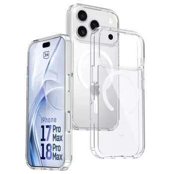 3MK PROTECTION Apple iPhone 17 Pro Max Hardy LiqForce MagCase takakansi - musta