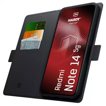 3MK Hardy Foldy -kotelo Redmi Note 14 5G:lle