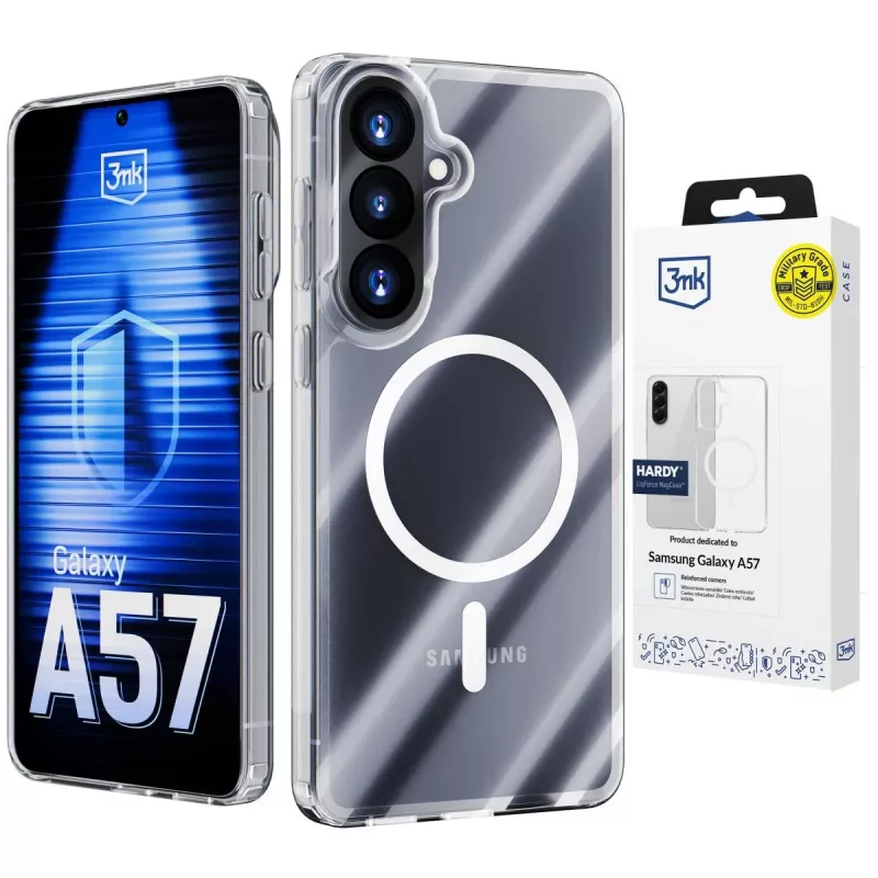 3MK PROTECTION Samsung Galaxy A57 - 3mk Hardy LiqForce MagCase, musta