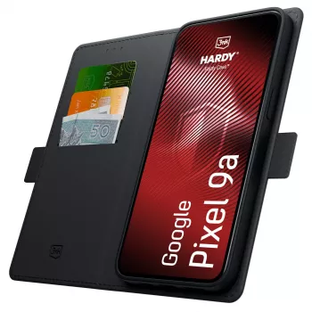 3MK PROTECTION Google Pixel 9A - 3mk Hardy Foldy -kotelo, musta