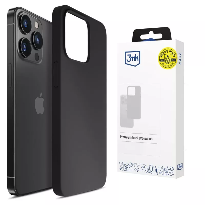 3MK PROTECTION Apple iPhone 16 Pro Max Hardy Mellow -kotelo musta