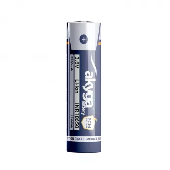 Akyga AKY2462 INR18650-33.5M-PCM Li-Ion-akku 18650 3,6 V 3350 mAh PCM-suojauksella
