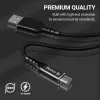 Crong Armor Link USB-C - USB-C -kaapeli 100W PD 5A 200cm musta
