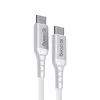 Crong Armor Link USB-C - USB-C -kaapeli 100W PD 5A 200cm valkoinen
