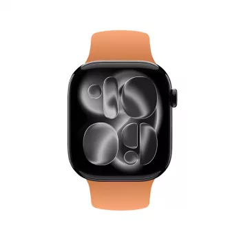 Crong Liquid Strap Apple Watch 38/40/41/42 mm -kellolle (oranssi)