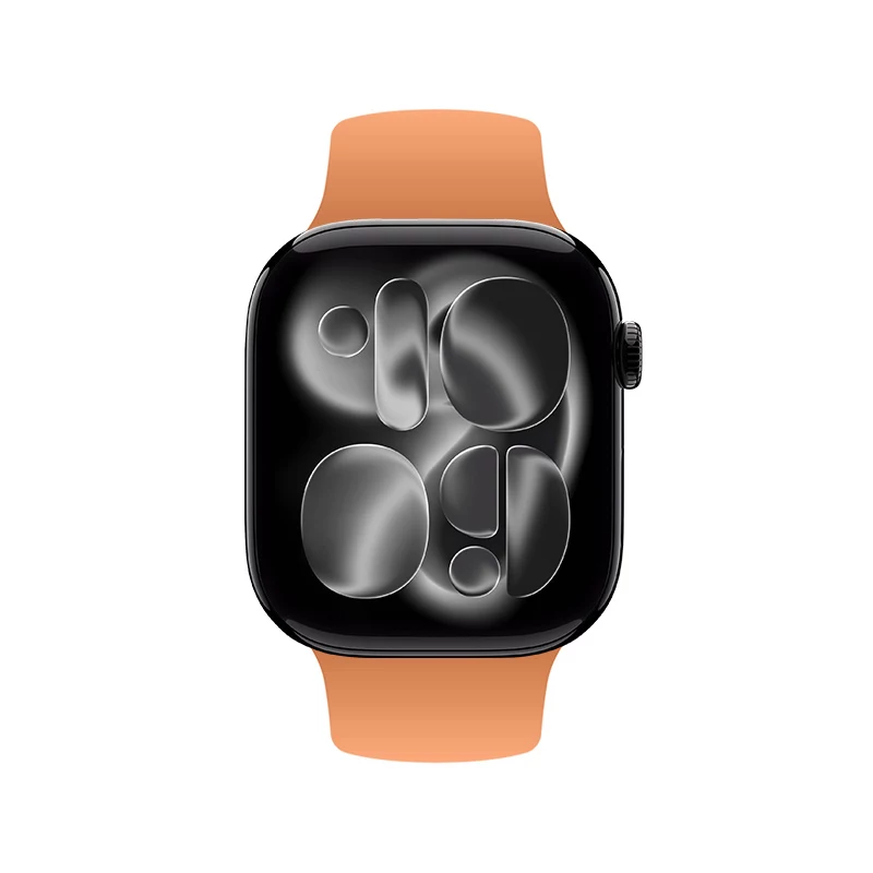 Crong Liquid Strap Apple Watch 38/40/41/42 mm -kellolle (oranssi)