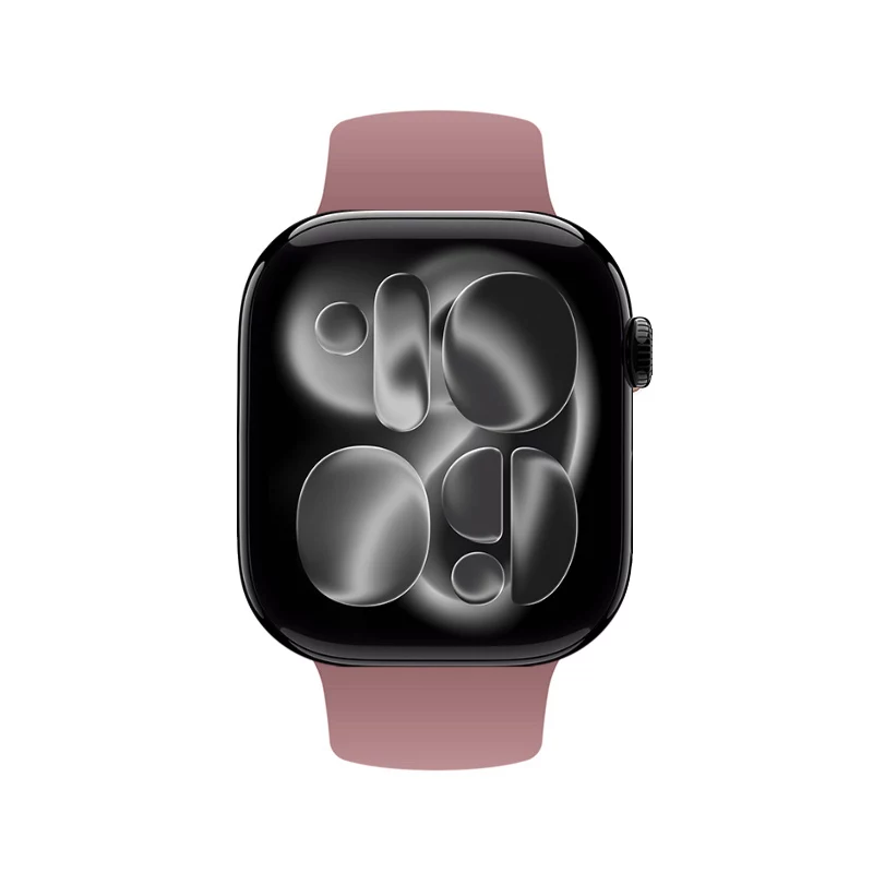 Crong Liquid Silicone Strap Apple Watch 38/40/41/42 mm -kellolle - Dusty Pink