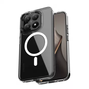 Crong Hybrid Clear Magnetic MagSafe -kotelo Xiaomi 15T:lle (läpinäkyvä)