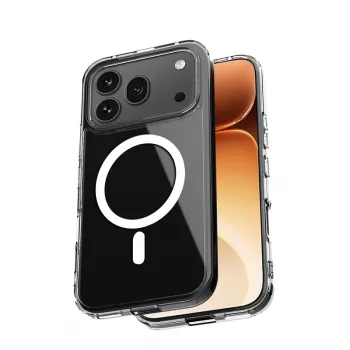 Crong Hybrid Clear Magnetic -kotelo Honor 600 Pro 5G:lle, MagSafe-yhteensopiva, läpinäkyvä