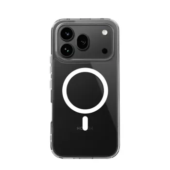 Crong Hybrid Clear Magnetic -kotelo Honor 600 Pro 5G:lle, MagSafe-yhteensopiva, läpinäkyvä