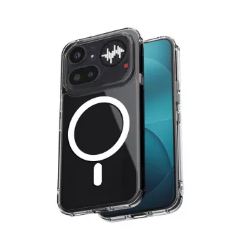 Crong Hybrid Clear Magnetic Case MagSafe -kotelo Nothing Phone 4a Pro (läpinäkyvä)