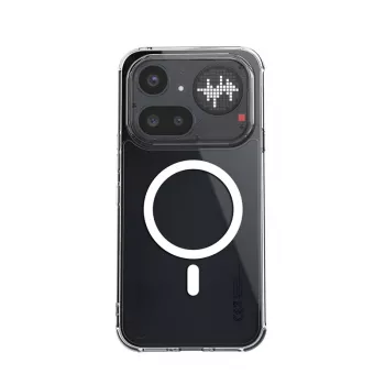 Crong Hybrid Clear Magnetic Case MagSafe -kotelo Nothing Phone 4a Pro (läpinäkyvä)