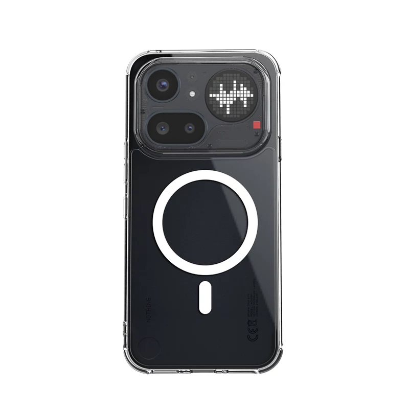 Crong Hybrid Clear Magnetic Case MagSafe -kotelo Nothing Phone 4a Pro (läpinäkyvä)