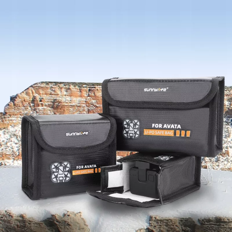 SUNNYLIFE akun suojalaukku DJI Avata Intelligent Flight Battery -akulle - musta