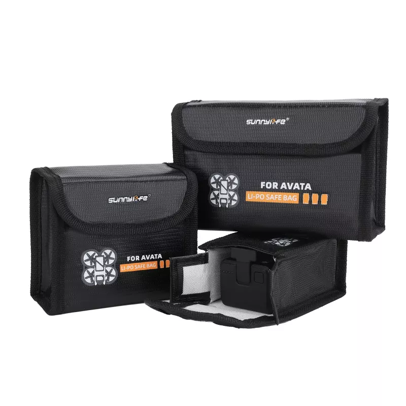 SUNNYLIFE suojakotelo 2x DJI Avata -akulle - EVA-kovakotelo, musta