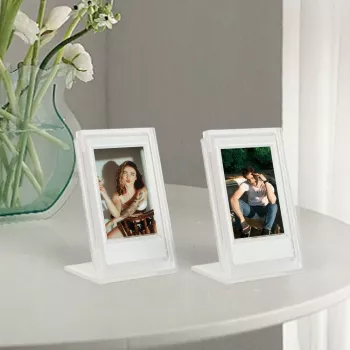 LOVEINSTANT 2x läpinäkyvä valokuvakehys + säilytyslaatikko Fujifilm Instax Mini 12, 11, 9, 8, 7s, 70, 90, 50, 40, Evo, Liplay, Link 2, Link SE