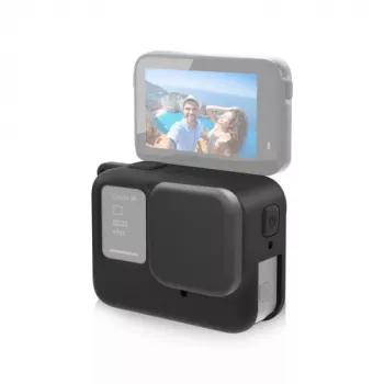PULUZ silikoninen suojakotelo objektiivinsuojuksella Insta360 Ace Pro -kameralle, musta