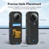 PULUZ PU757B Linssinsuojus ja silikoninen suojakotelo Insta360 X5:lle