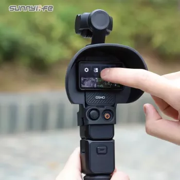SUNNYLIFE LCD-näytön vastavalosuoja ja suojus DJI Osmo Pocket 3 -kameralle - musta