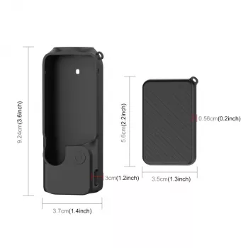 PULUZ silikoninen suojakotelo DJI Osmo Pocket 3 -kameralle - musta