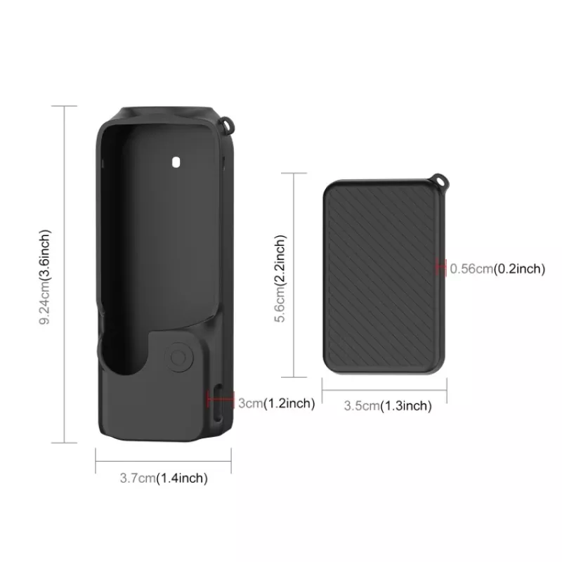 PULUZ silikoninen suojakotelo DJI Osmo Pocket 3 -kameralle - musta