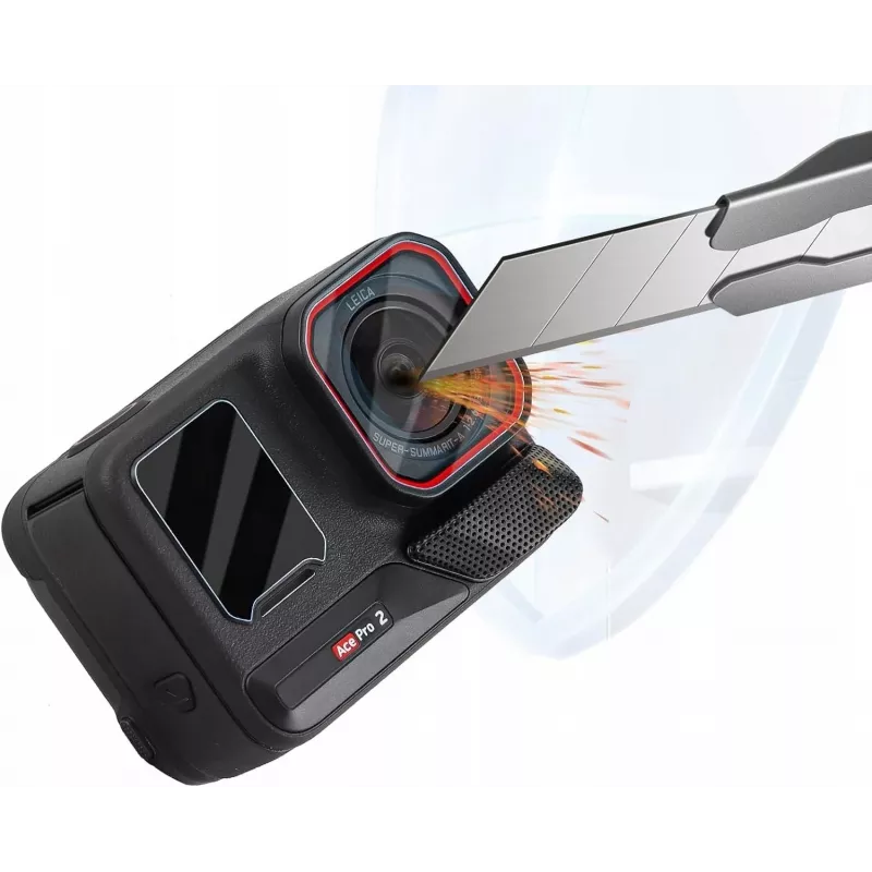 SUNNYLIFE suojasarja 6x objektiivinsuojus + 2x näytönsuojus Insta360 Ace Pro 2 -kameralle BHM917