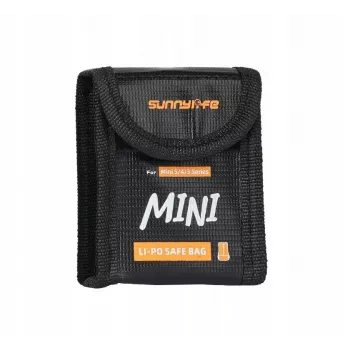 SUNNYLIFE tulenkestävä akkujen turvalaukku DJI Mini 5/4/3 Pro/3, Lito 1, Lito X1 - 1x akku