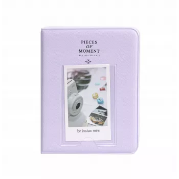 LOVEINSTANT valokuva-albumi 64 kuvalle yhteensopiva Fuji Instax Mini 13 12 11 40 41 99 Evo Link / violetti