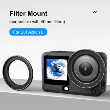 PULUZ 49 mm suodatinsovitinkiinnike DJI Osmo Action 6:lle