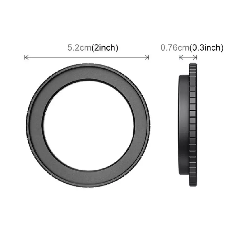 PULUZ 49 mm suodatinsovitinkiinnike DJI Osmo Action 6:lle