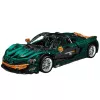 LEAN TOYS rakennuspalikat urheiluauto vihreä 1:8 P1 3268 kpl