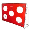 LEAN TOYS jalkapallon harjoitusmaali maalimatolla punainen 213x152x75cm
