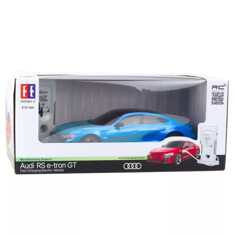Double E Audi RS E-tron GT kauko-ohjattava RC-auto sininen 1:14