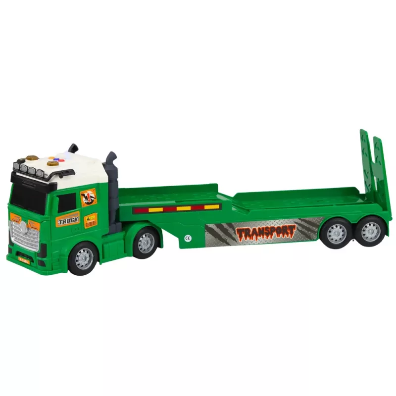 LEAN TOYS dinosaurusten kuljetussetti: kuorma-auto, hinausauto, helikopteri, valot, ääni