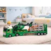 LEAN TOYS dinosaurusten kuljetussetti: kuorma-auto, hinausauto, helikopteri, valot, ääni