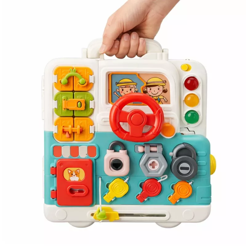 LEAN TOYS interaktiivinen kirja oppimislelu käsittelytaulu valot äänet 16 osaa