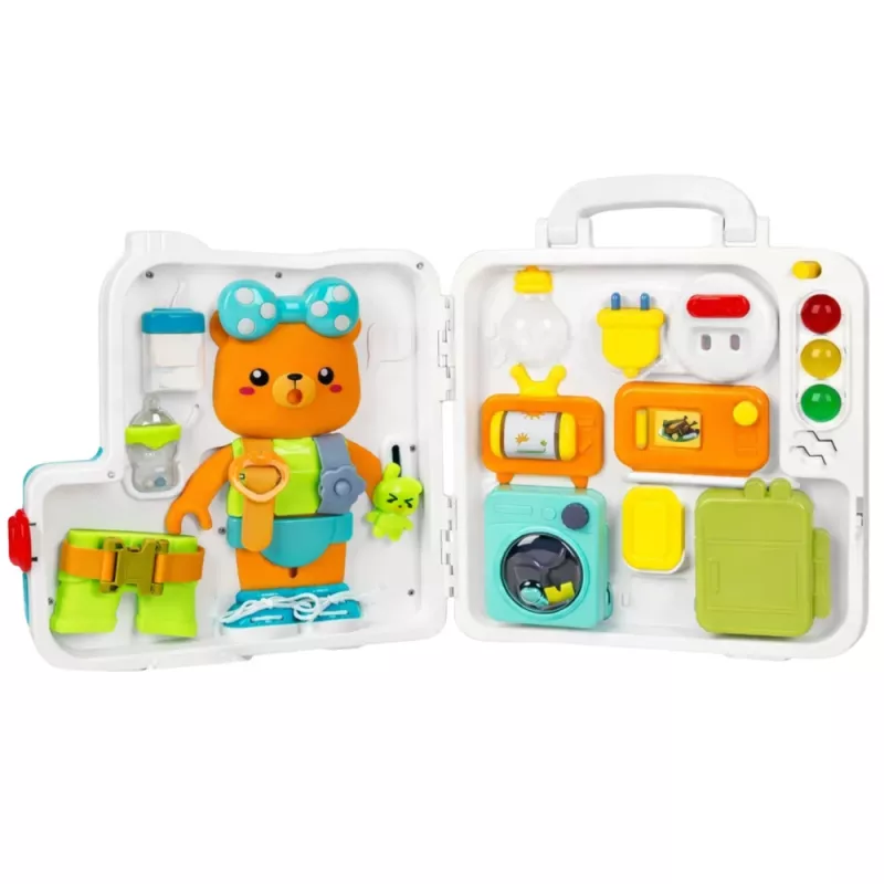 LEAN TOYS interaktiivinen kirja oppimislelu käsittelytaulu valot äänet 16 osaa