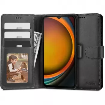 Tech-Protect-lompakkokotelo Samsung Galaxy Xcover 7:lle, musta
