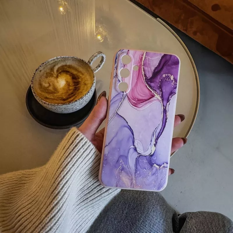 TECH-PROTECT-takakansi Xiaomi Redmi Note 13 Pro 5G / Poco X6 5G:lle, marmorikuvio, valkoinen/harmaa, hybridi TPU + PC